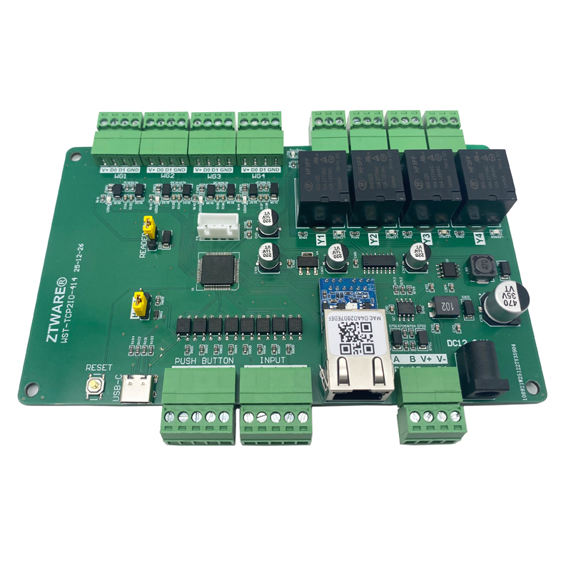 4 channel wiegand 4 channel Relay TCP/IP RS485 IO board