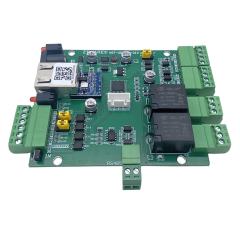 RS485 and Ethernet 2 channel wiegand 2 channel relay IO board with push button