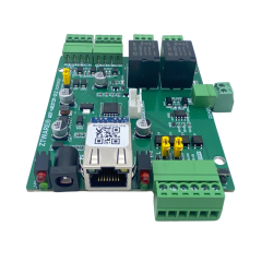 RS485 and Ethernet 2 channel wiegand 2 channel relay IO board with push button