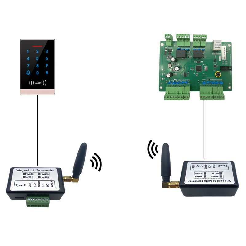 Wiegand to LoRA with IO converter