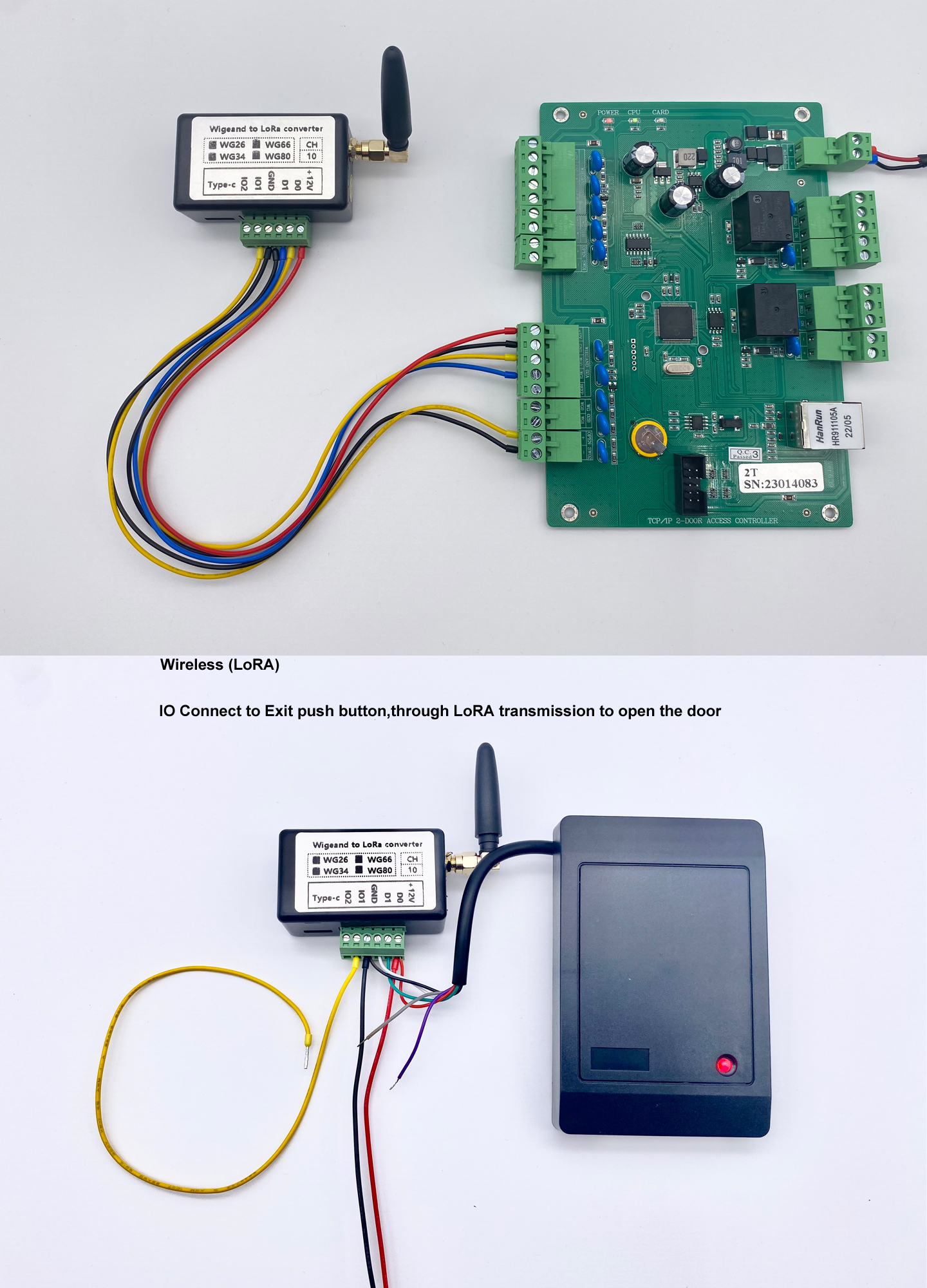 Wiegand to LoRA with IO converter