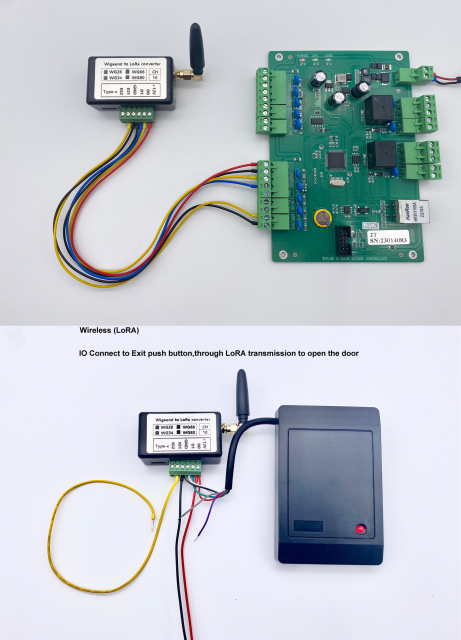 Wiegand to LoRA with IO converter