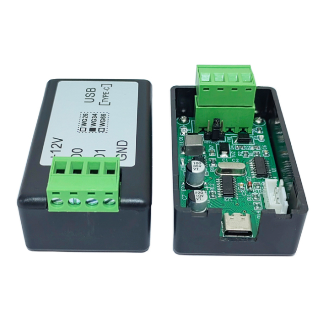 Wiegand to USB(Type-C)Dual-way transmission converter