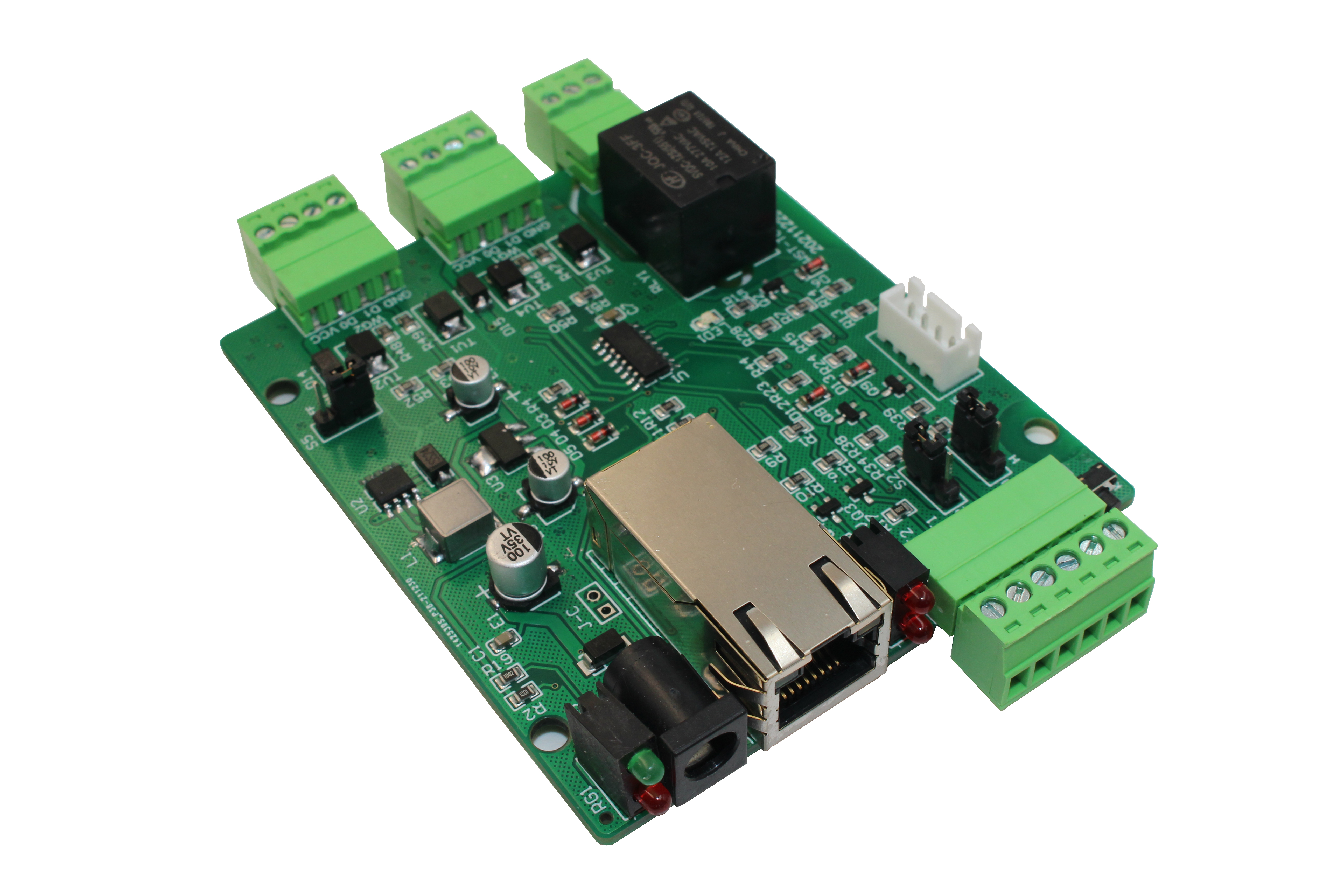 Ethernet 1CH Relay 2CH wiegand 2CH output IO control board