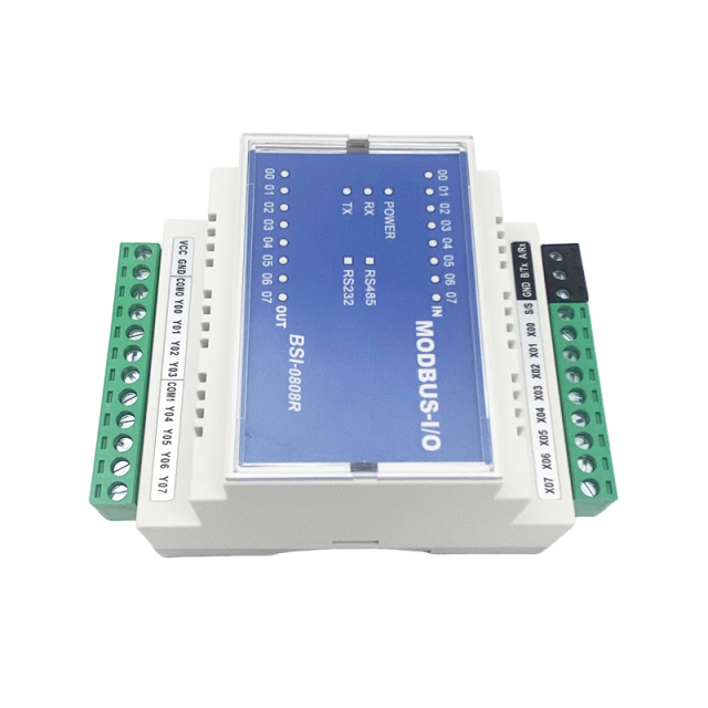 Modbus Remote Serial to 8 relay IO Module
