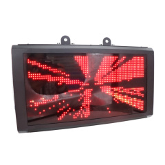 P4.75-32*64 SMD LED Display Board with steel housing and dark- red acrylic panel