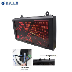 P4.75-32*64 SMD LED Display Board with steel housing and dark- red acrylic panel