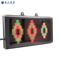 P4.75-32*64 SMD LED Display Board with steel housing and dark- red acrylic panel