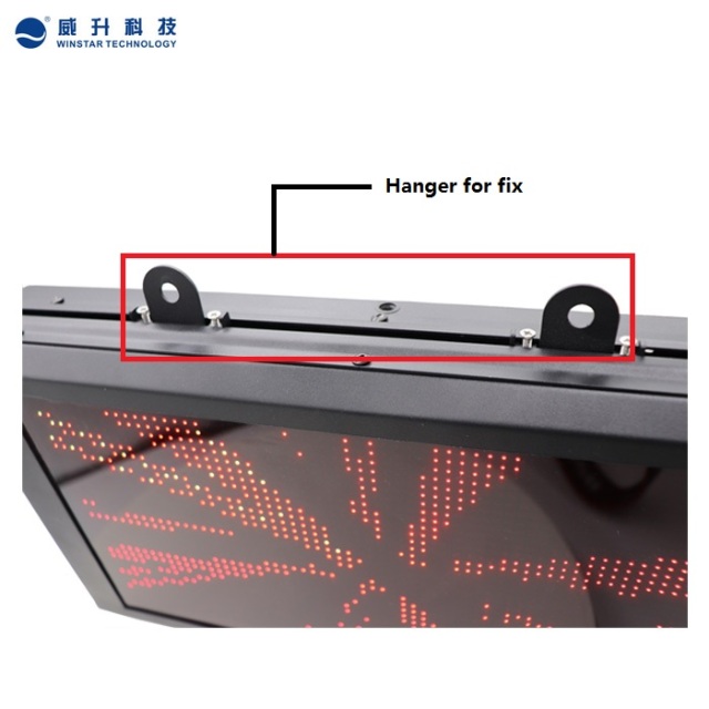 P4.75-32*64 SMD LED Display Board with steel housing and dark- red acrylic panel