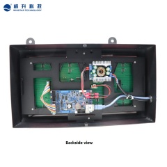 P4.75-32*64 SMD LED Display Board with steel housing and dark- red acrylic panel