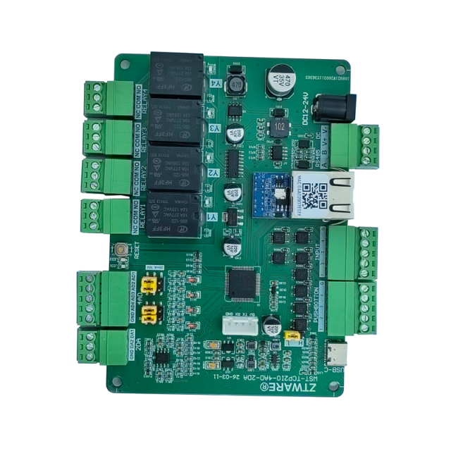 MODBUS Ethernet 4CH Relay IO module(WST-TCP2IO-4AD2DA)