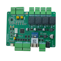MODBUS Ethernet 4CH Relay IO module(WST-TCP2IO-4AD2DA)