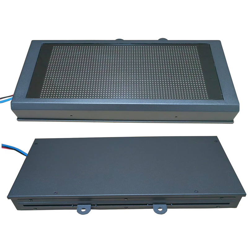 P4.75-32*64 SMD RGB  LED Display Board with steel housing and dark- red acrylic panel