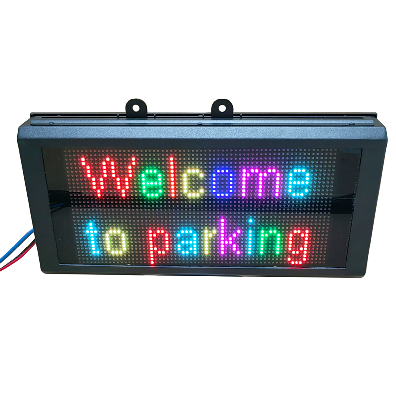 P4.75-32*64 SMD RGB  LED Display Board with steel housing and dark- red acrylic panel