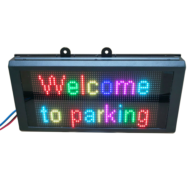 P4.75-32*64 SMD RGB  LED Display Board with steel housing and dark- red acrylic panel