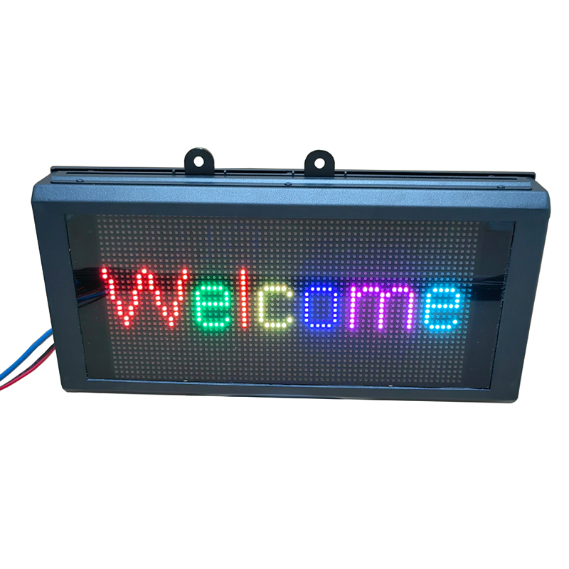 P4.75-32*64 SMD RGB  LED Display Board with steel housing and dark- red acrylic panel