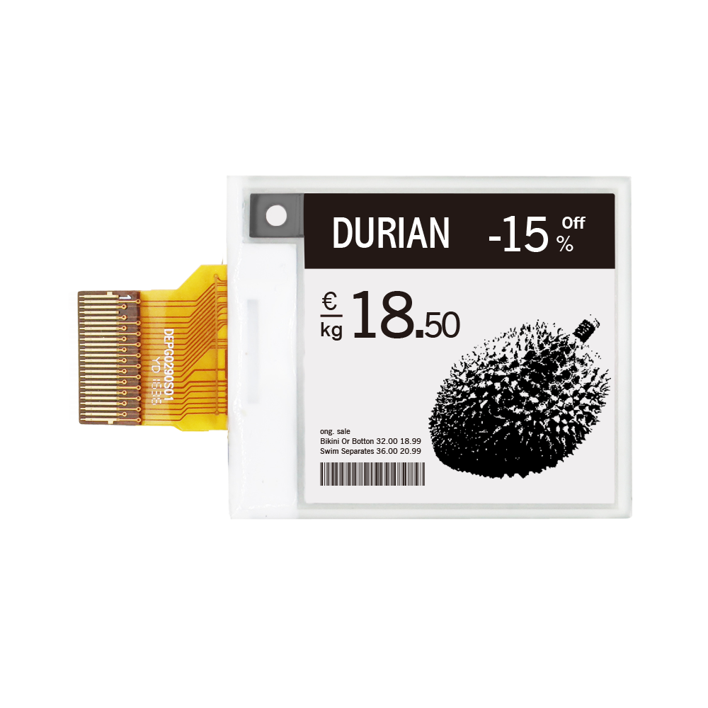 DKE 1,54 Zoll Schwarz-Weiß-E-Paper-Display