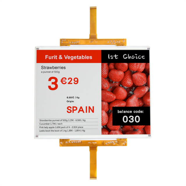 DKE 12.48 inch Black White Red Epaper Display