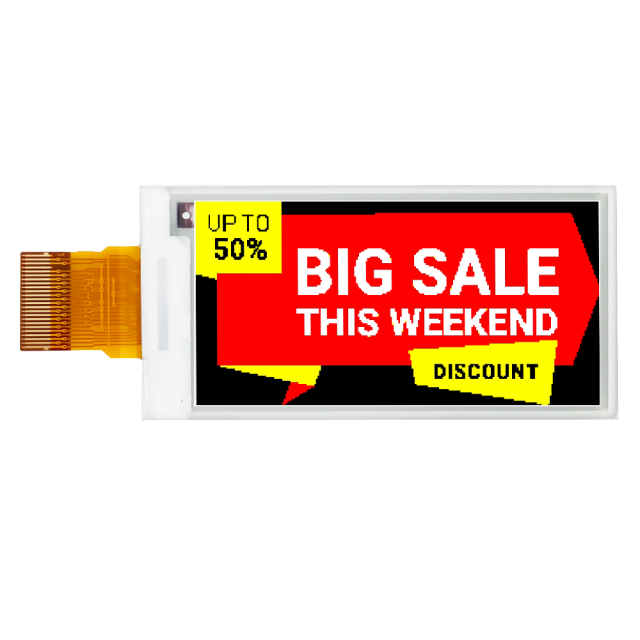 DKE 2,13 Zoll Schwarz Weiß Rot Gelb 4-Farben ePaper Display