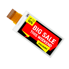 DKE 2,13 Zoll Schwarz Weiß Rot Gelb 4-Farben ePaper Display