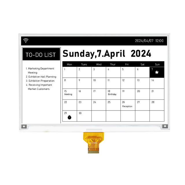 DKE 7.5 Inch Black White ePaper Display