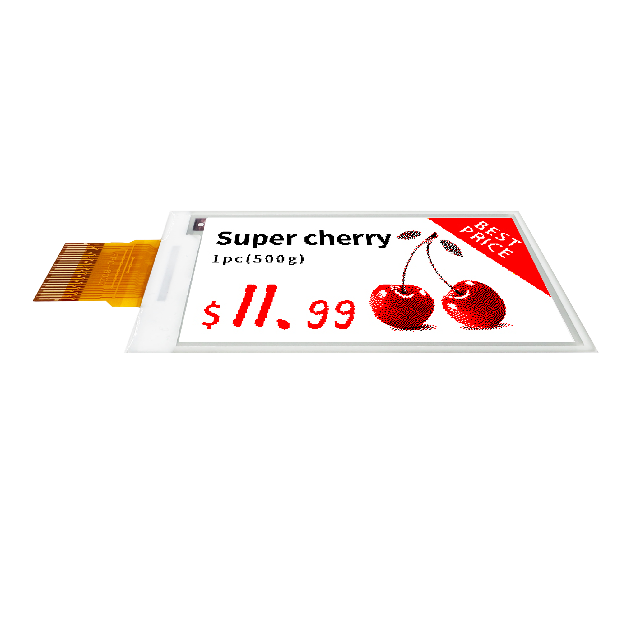 DKE 2.66 Inch Black White Red ePaper Display