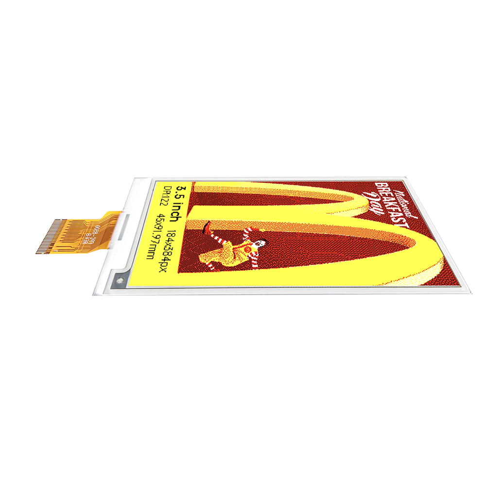 DKE 3,5 Zoll Schwarz Weiß Rot Gelb e-Paper Display