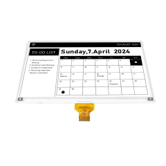 DKE 7.5 Inch Black White ePaper Display