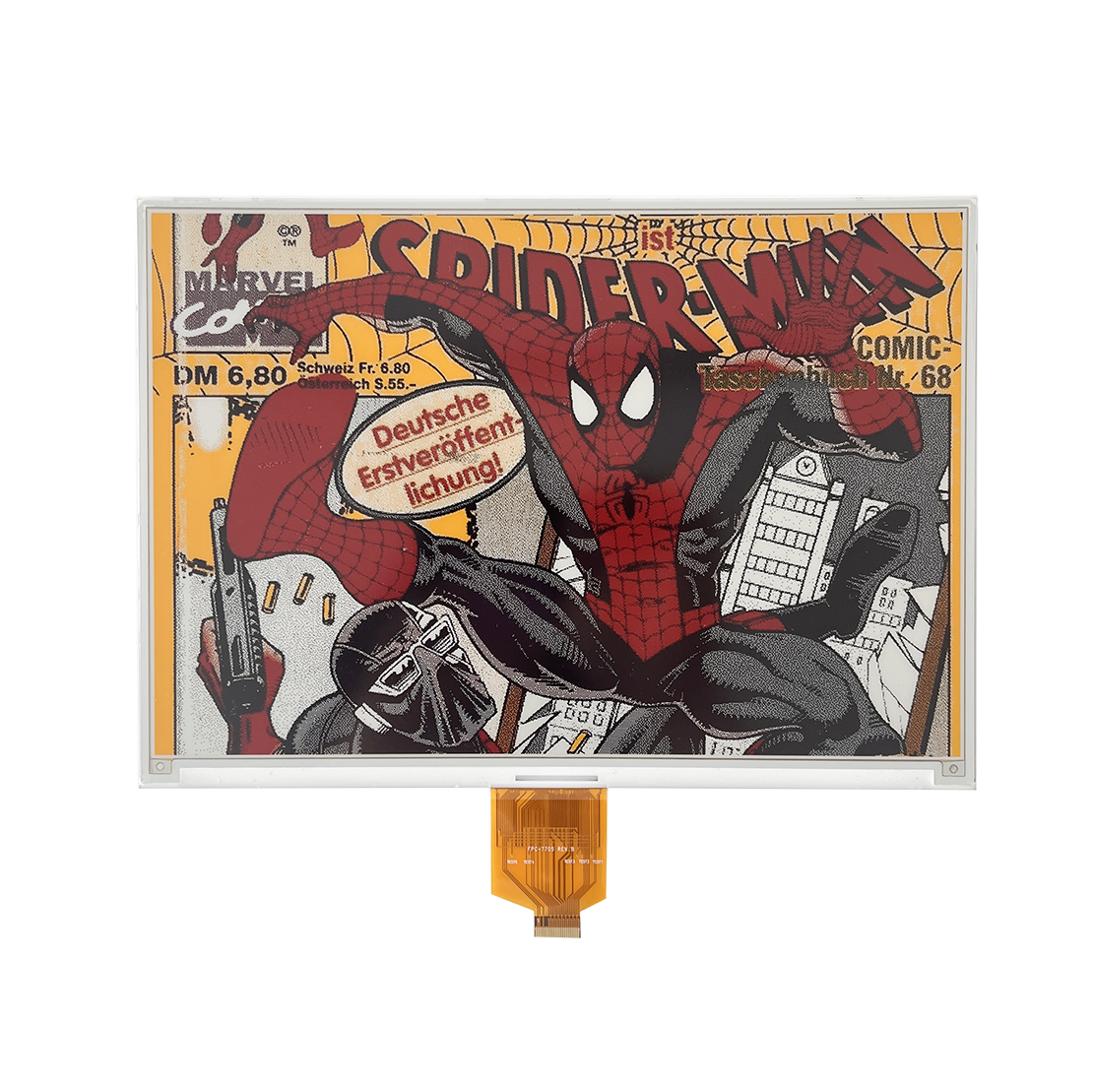 DKE 10.2 Inch Black White Red Yellow 4-Color ePaper Display