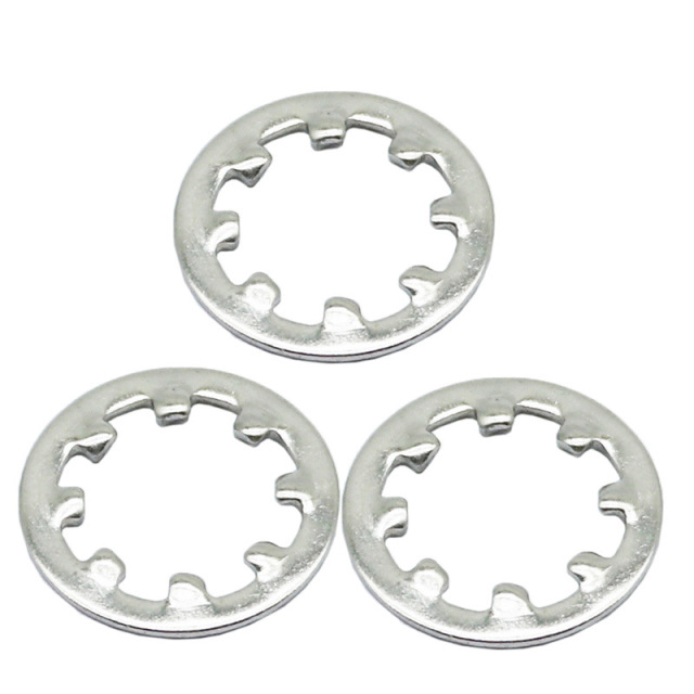 Internal tooth lock washers