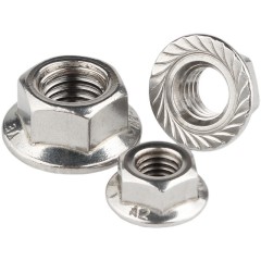 Non-slip flange nuts