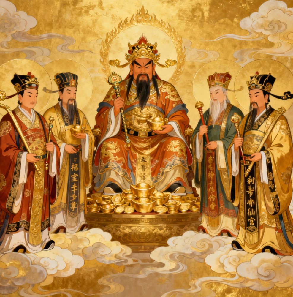五路财神符