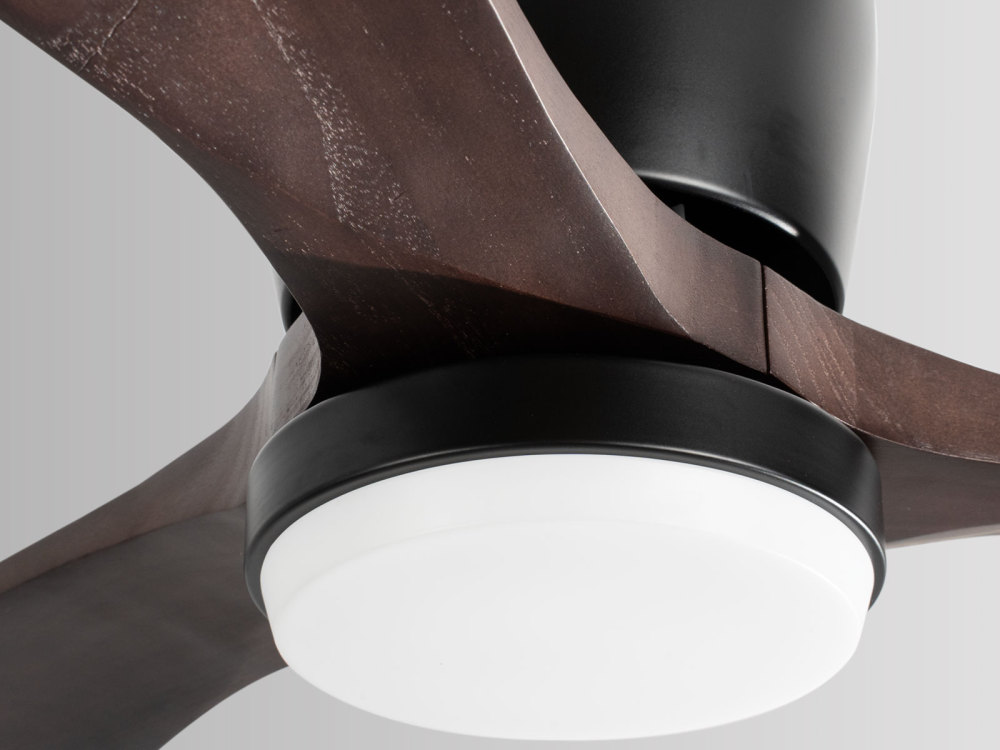 42" Light Oak Ceiling Fan with no light, Silent DC Motor & Reversible Function