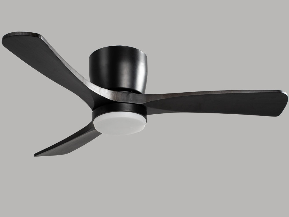 42" Light Oak Ceiling Fan with no light, Silent DC Motor & Reversible Function