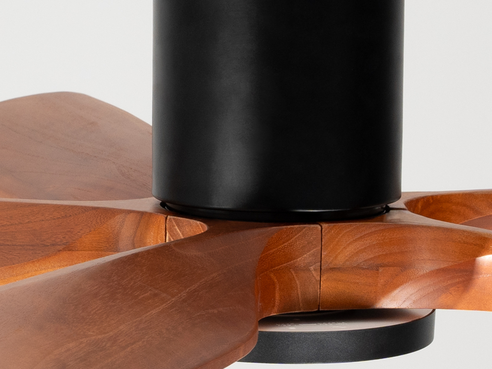 60" walnut wood-colored ceiling fan