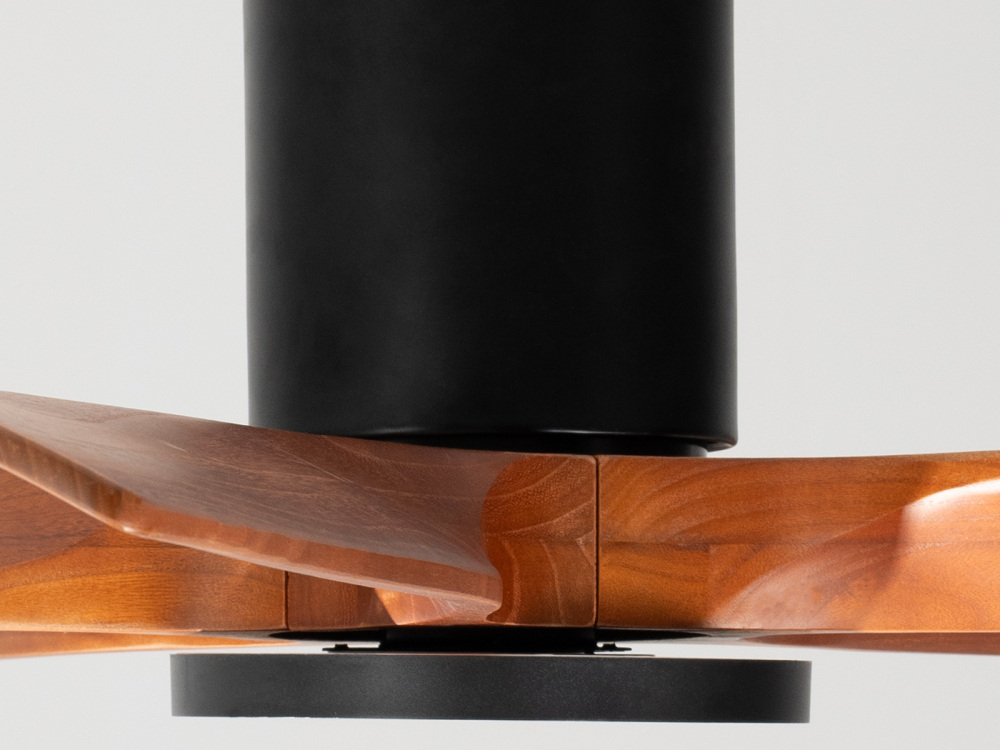 60" walnut wood-colored ceiling fan