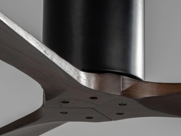 42" Solid Wood Ceiling fan (NO Light) - Flush Mount, DC Motor (Dark Walnut)