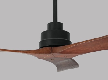 42" Solid Wood Ceiling fan (NO Light) - Downrod Mount, DC Motor (Mahogany Walnut)