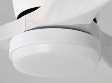 42" Solid Wood Ceiling Fan with Light-Flush Mount, Dc Motor ( Pale White Washed Walnut)