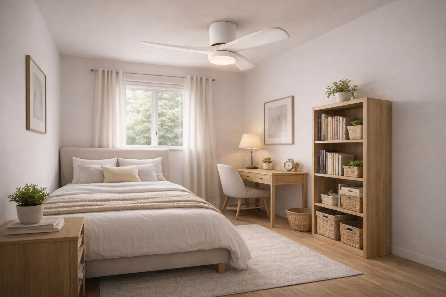 small bedroom ceiling fan with light 42 inch ideal for compact room airflow