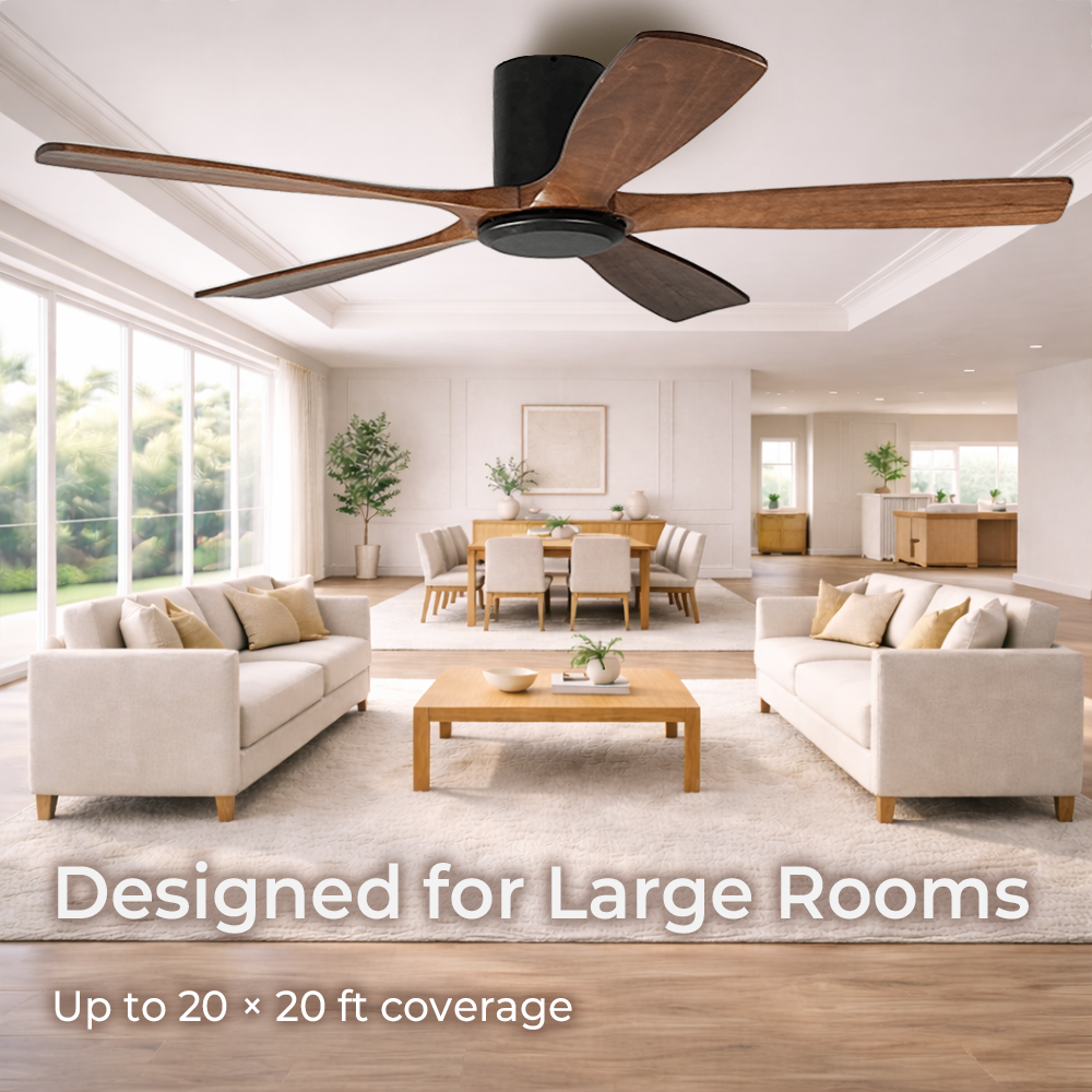 Ceiling fan for large rooms up to 20 by 20 ft