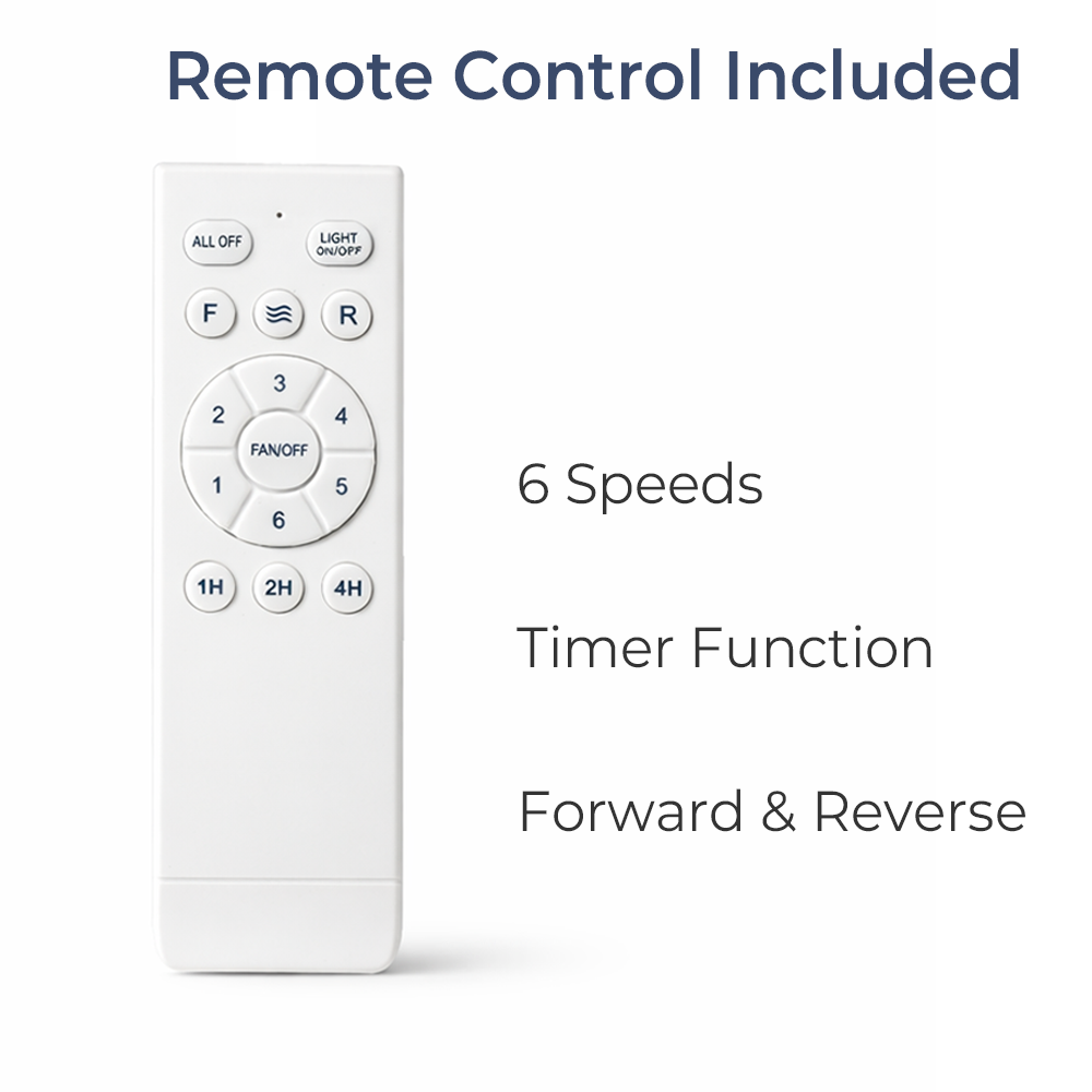 Ceiling fan remote control with 6 speeds