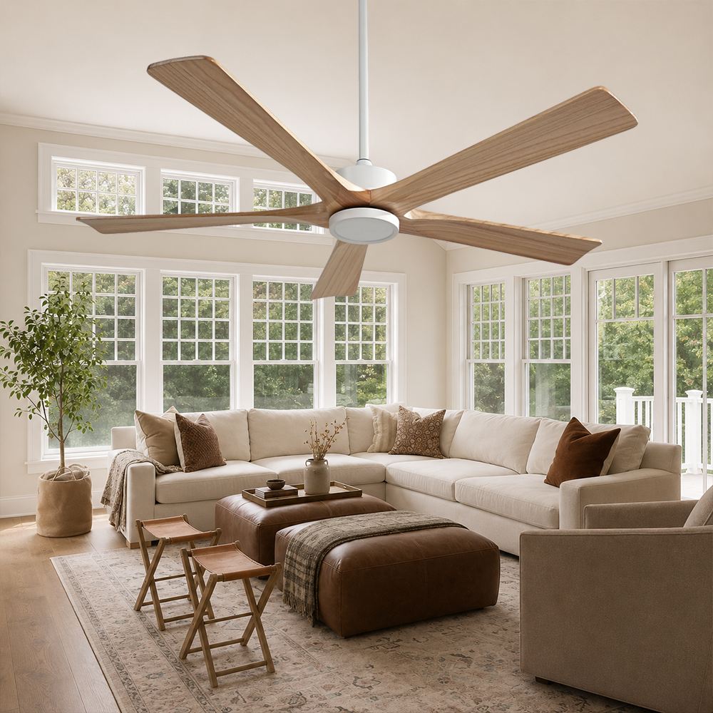 60 inch ceiling fan with light for large living room