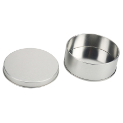Circular Storage Iron Box with PVC Window