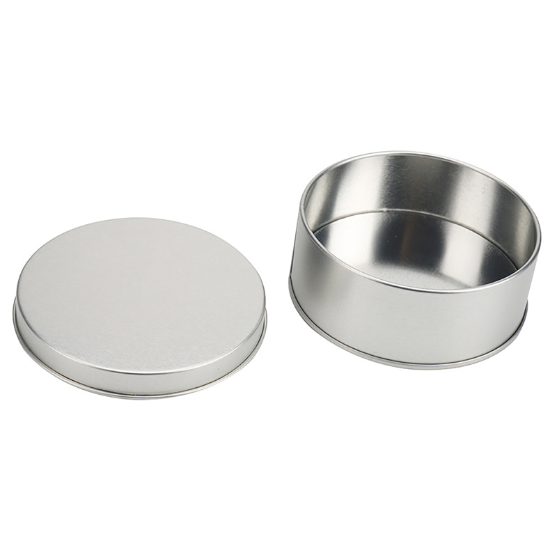 Circular Storage Iron Box with PVC Window