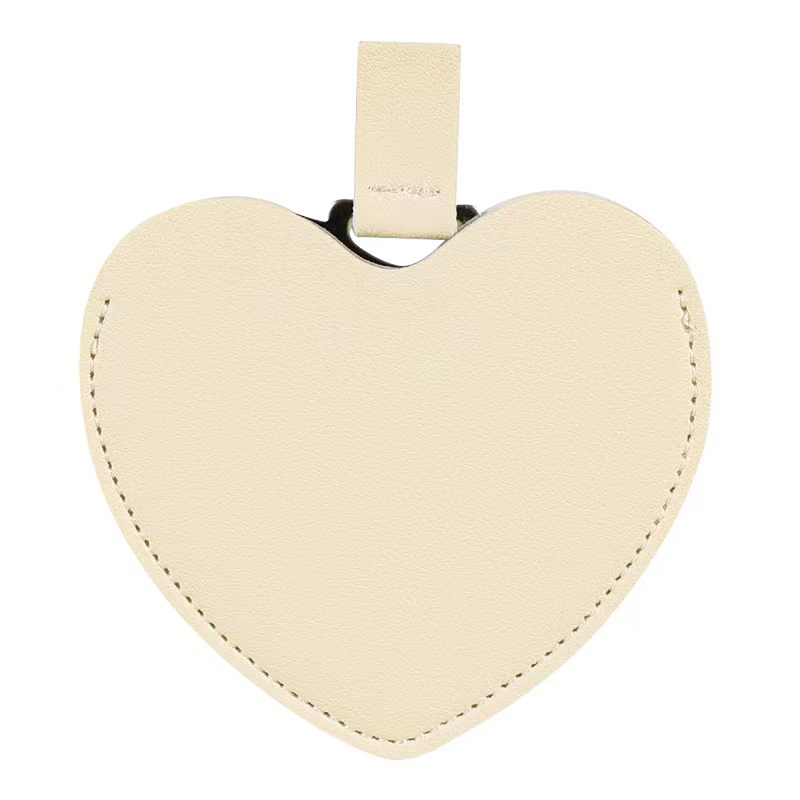Heart Shape Stainless Steel Mirror with Cover