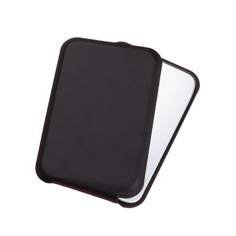 Mini Pocket PU Folding Mirror with Stand