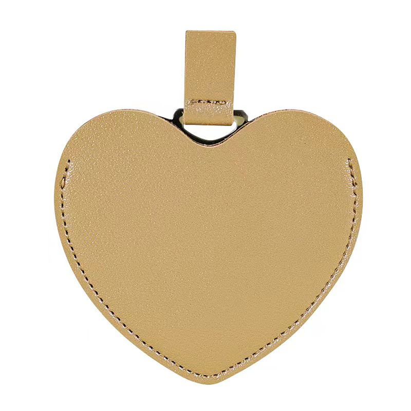 Heart Shape Stainless Steel Mirror with Cover