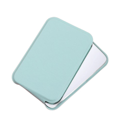 Mini Pocket PU Folding Mirror with Stand