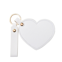 Heart Shape Soft Touch PU Folding Mirror with Cover